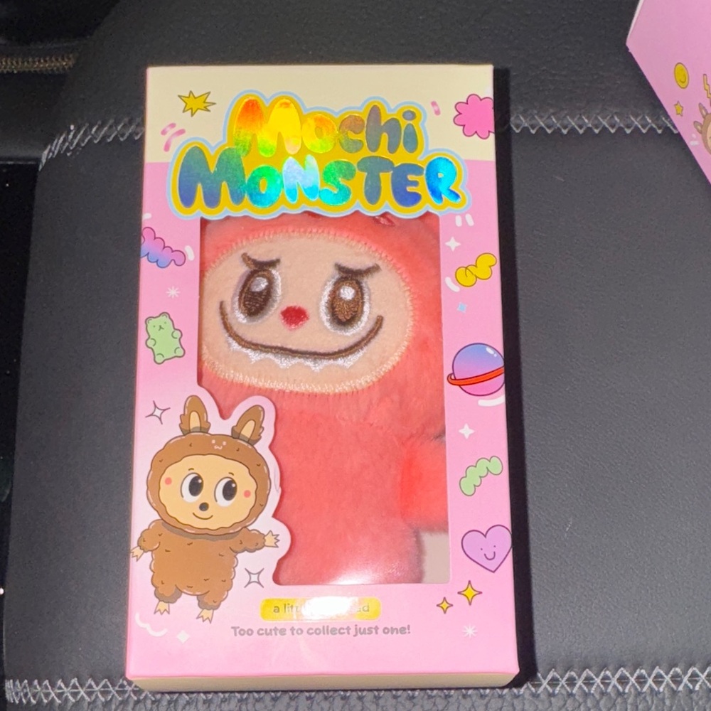 Mochi Monster Plush Charm - Pink